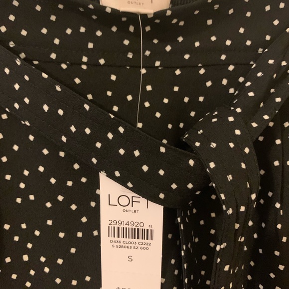 Loft Black and White Polkadot Skirt - Picture 5 of 5